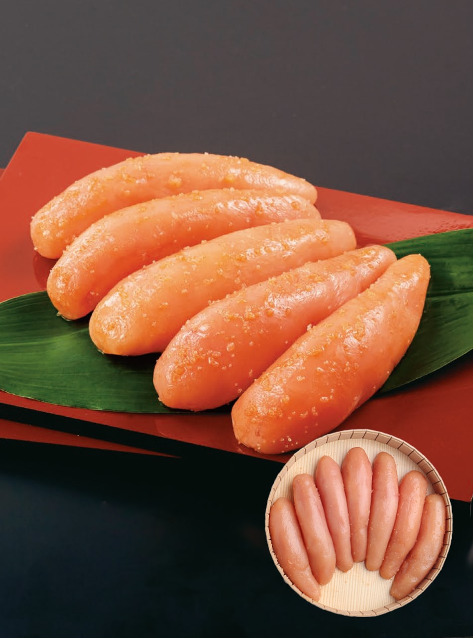 福さ屋のこだわりと伝統の逸品 北海道産原卵使用 謹製辛子めんたい 透き通ったハリのある薄皮から見えてくる際立つ粒々感 北海道産原卵使用無着色謹製辛子めんたいならでわのしっかりした濃厚は旨味と辛味をお楽しみいただけます 福さ屋のご贈答用めんたい最高峰として皆様に喜ばれる自慢の逸品です