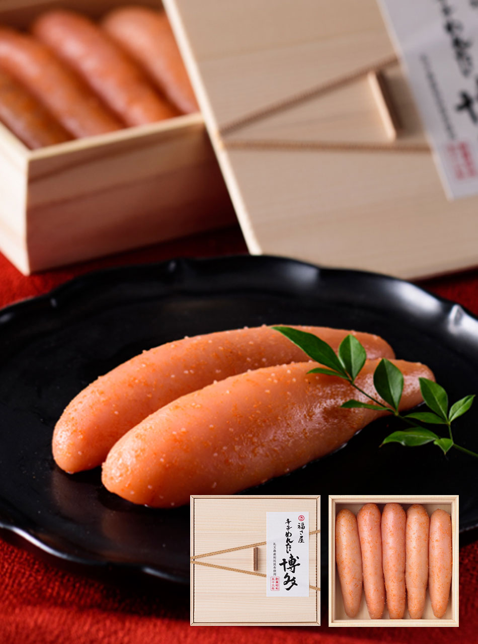 福さ屋辛子めんたい「博多」礼文島産利尻昆布使用 プレミアムめんたい