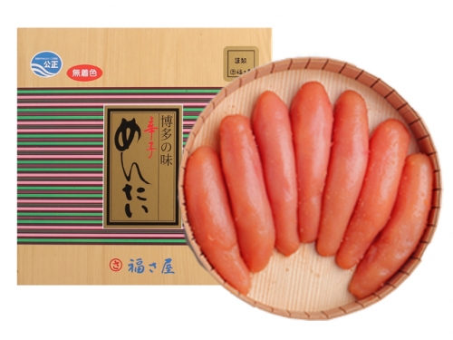 福さ屋 北海道産原卵使用 無着色謹製辛子めんたい【樽】350g