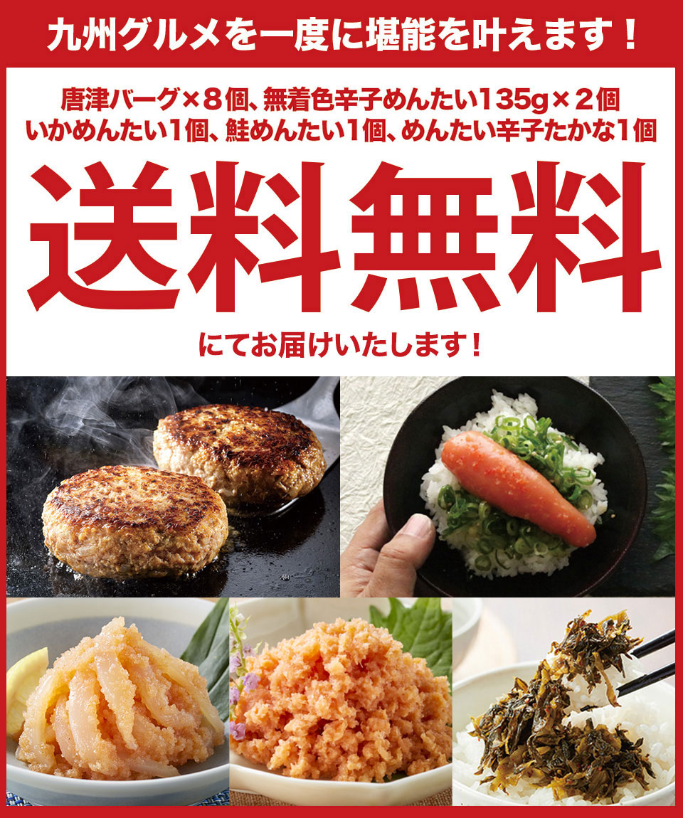 唐津バーグ いきや食品 さとふる1位のハンバーグ 福さ屋辛子めんたいセット