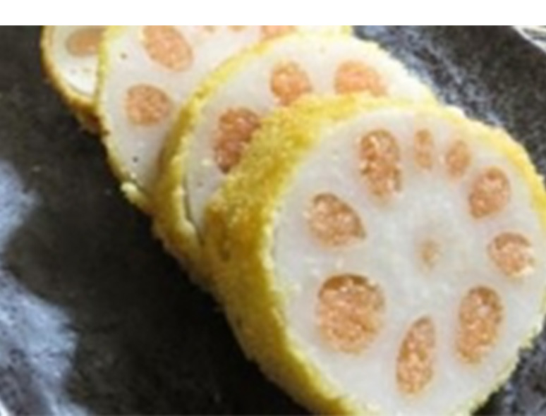 歯ごたえ抜群!!　明太れんこん